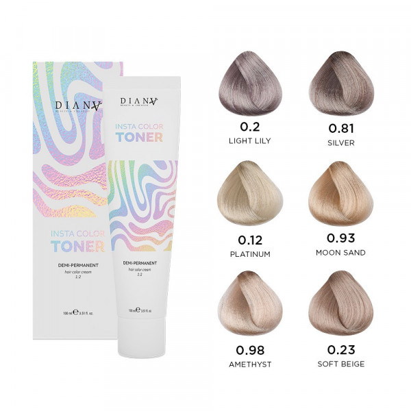 INSTACOLOR GEL-CREAM TONER
 Insta Color- PLATINUM Toner 0.12