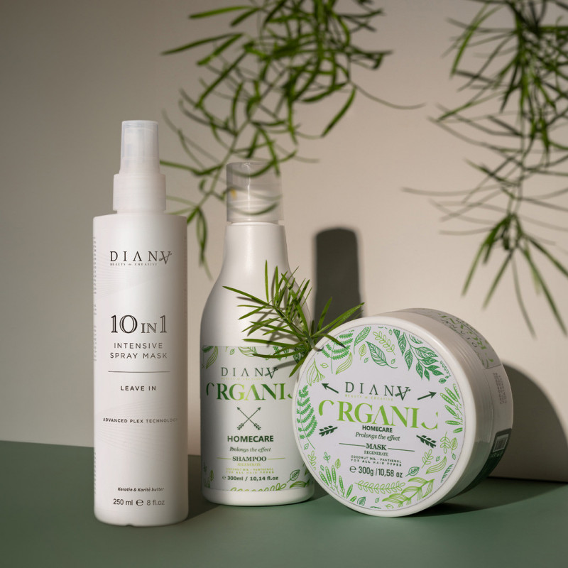 Organic Care Shampoo & Mask +  Intensive Spray Mask Conditioner Small Bundle-Home Care Sets-Diana Beauty